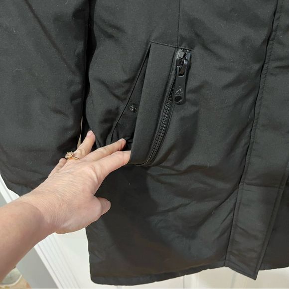 Sam Edelman black hooded jacket size medium - Picture 11 of 11